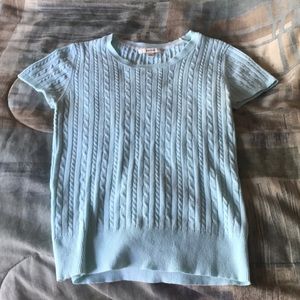 Blue fitted shirt